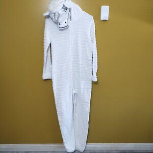Secret Treasures Adult White Unicorn Onesie / Halloween Costume M